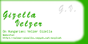 gizella velzer business card